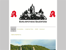 Tablet Screenshot of burg-apotheke-bauerfeind.de
